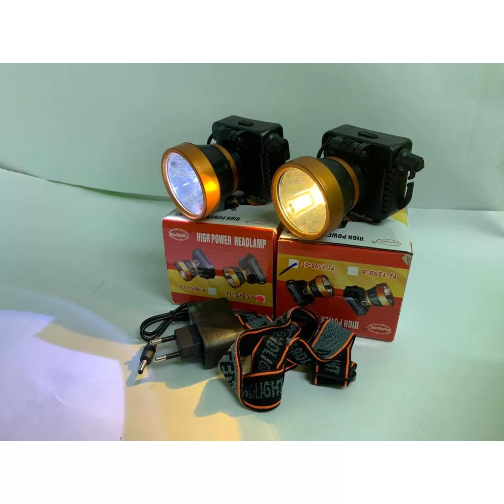 High Power LED Headlamp frontal Flashlight Rechargeable Headligh - image 5