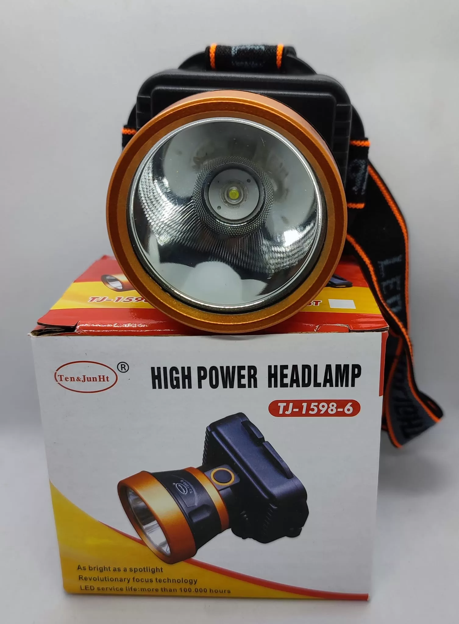 High Power LED Headlamp frontal Flashlight Rechargeable Headligh - image 6