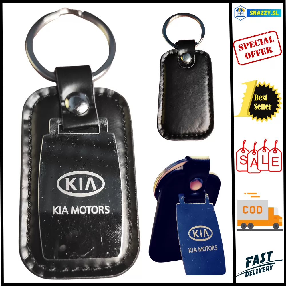 KIA Motors Car Logo Square Keychain Key ring Key tags Keyholder