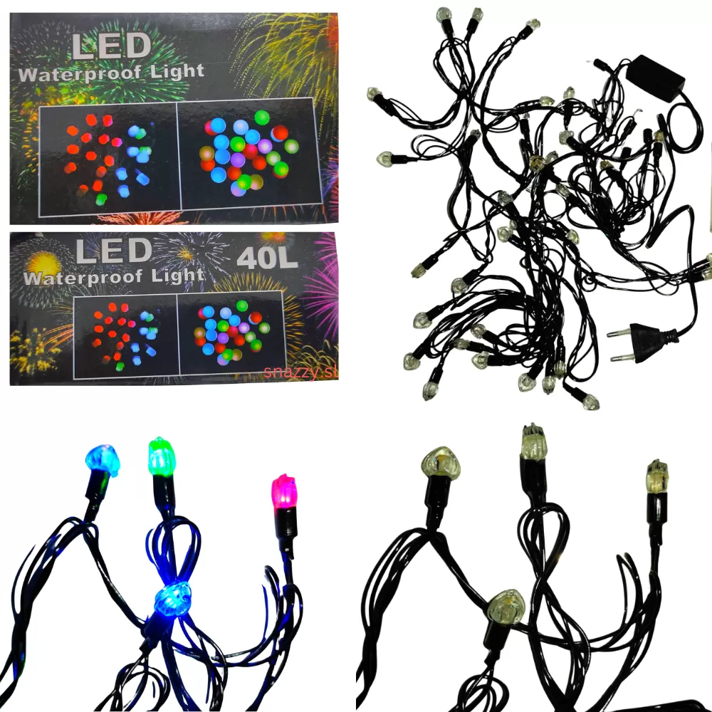 LED Light Multi color 40 LED Christmas, Vesak Lights Decoration