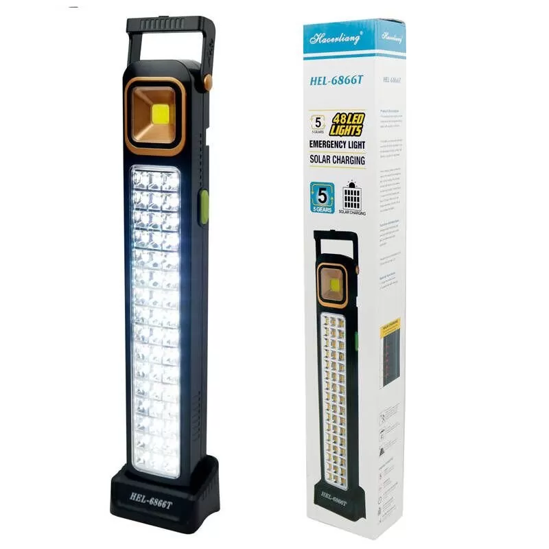 Solar Lamp with 48 LED Lights / Emergency Light HEL-6866T