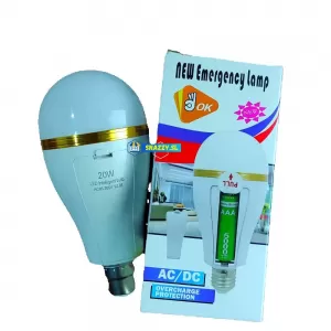 20W Smart LED White Emergency Rechargeable Bulb Lamp Lighting up