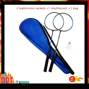 2PCS Full Carbon Fiber Ultralight Badminton Racket Set