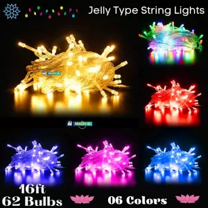 Jelly Type 62 Bulb Light 16ft Christmas, Vesak Poson Lights New