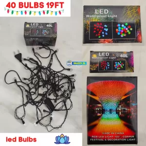 LED Wesak/ Christmas/ Party Light (Multi color) 40 LED Light Str