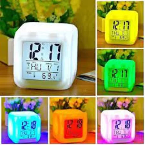 |RFL| Glowing LED Colour Changing Alarm Clock - image 2