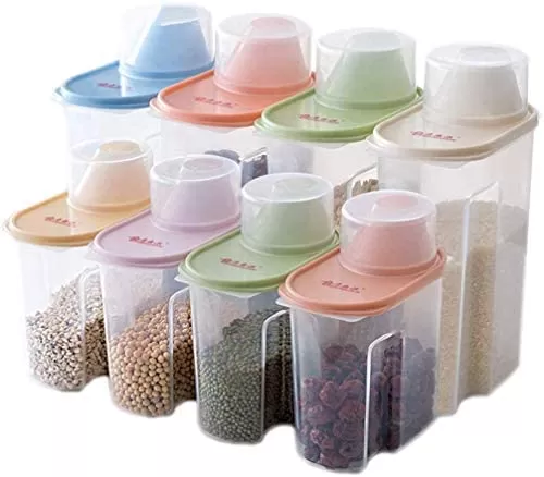 04 pcs Food Storage Box Plastic Clear Container - image 2