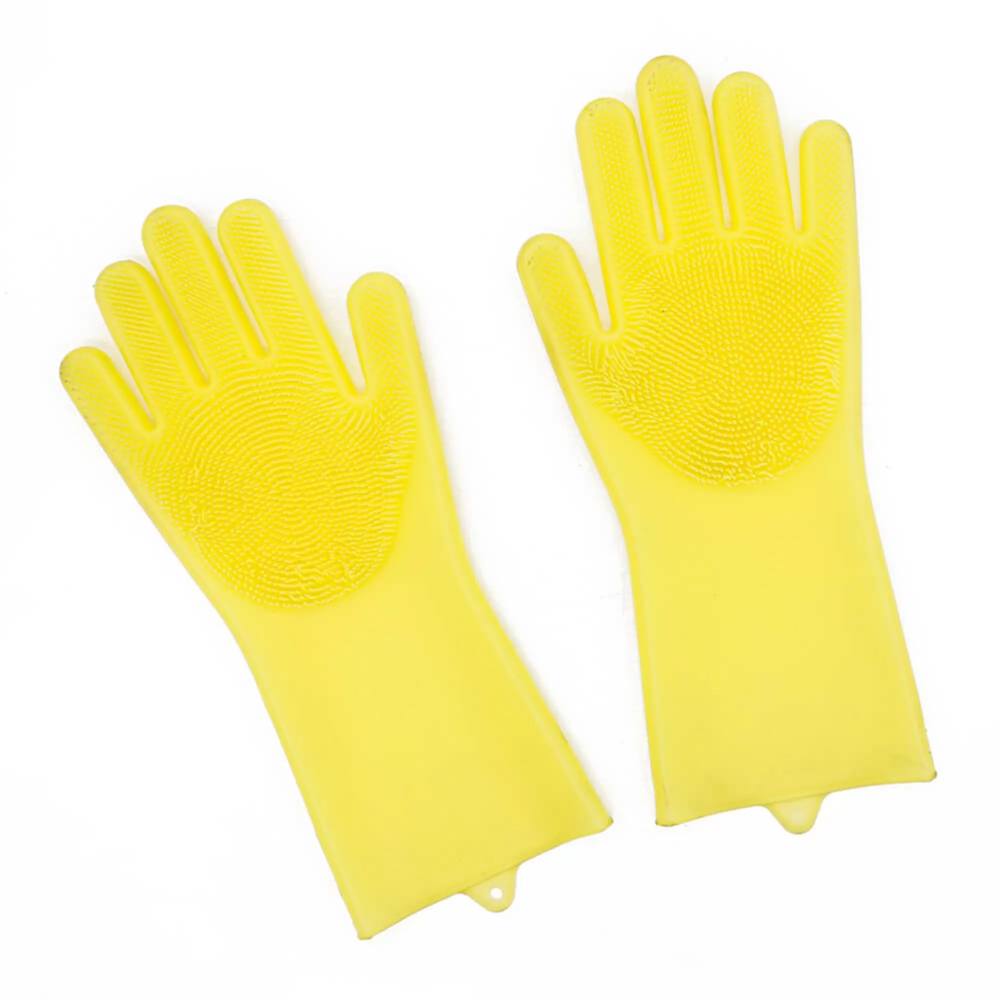 1 Pair Gloves Silicone Dishwashing Heat Resistant - image 3