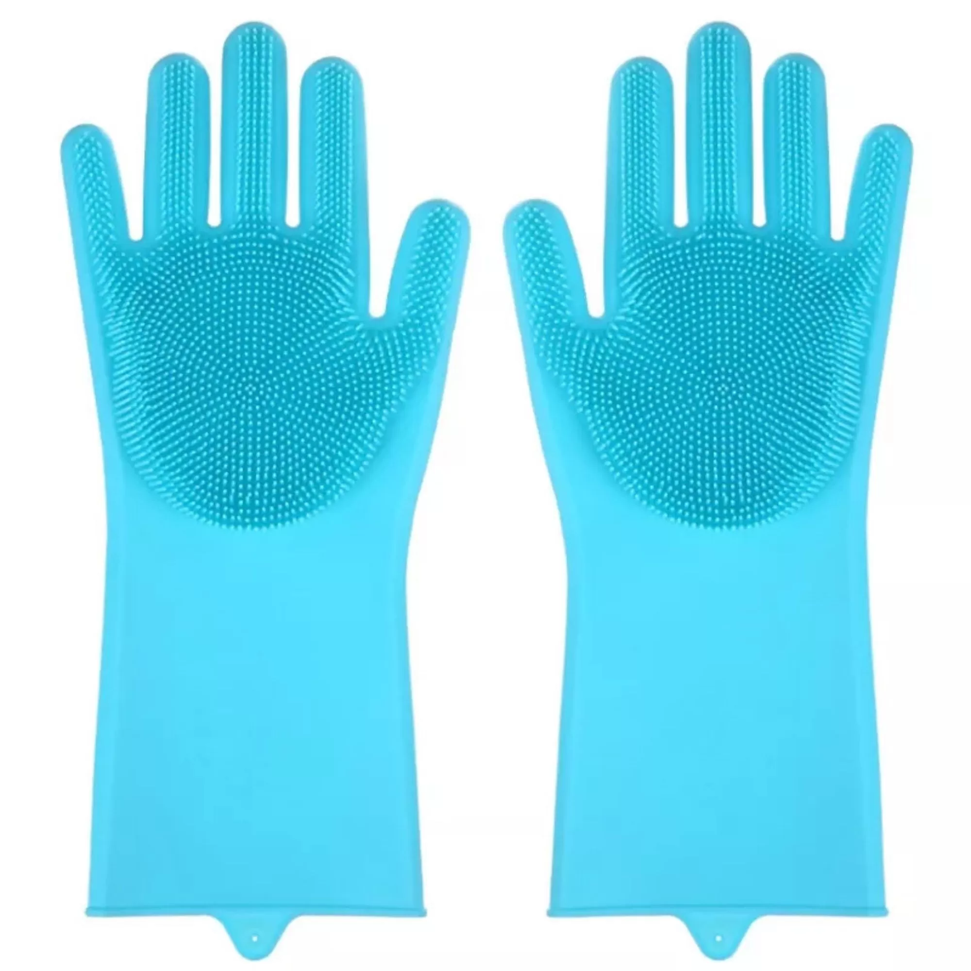 1 Pair Gloves Silicone Dishwashing Heat Resistant - image 4