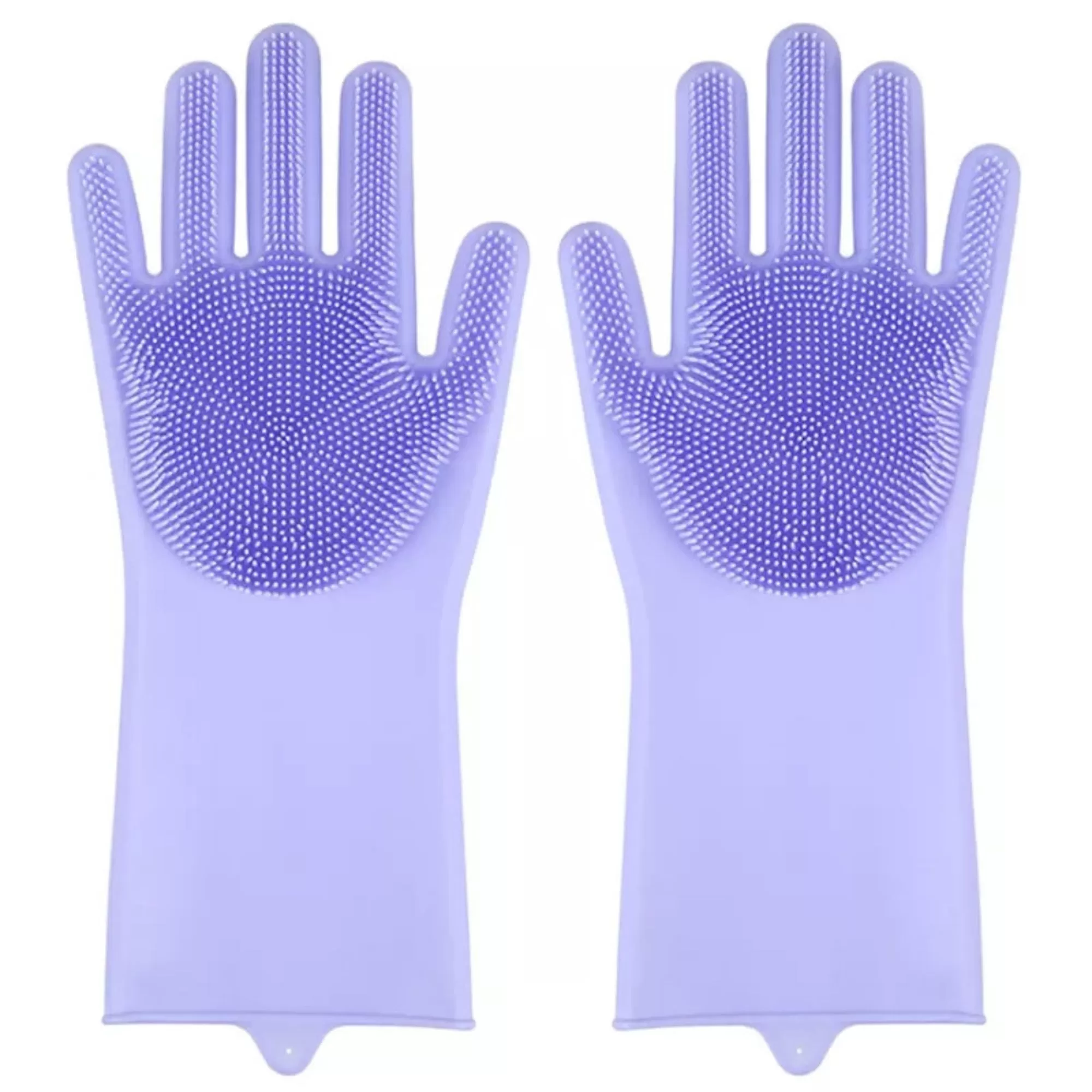 1 Pair Gloves Silicone Dishwashing Heat Resistant - image 5