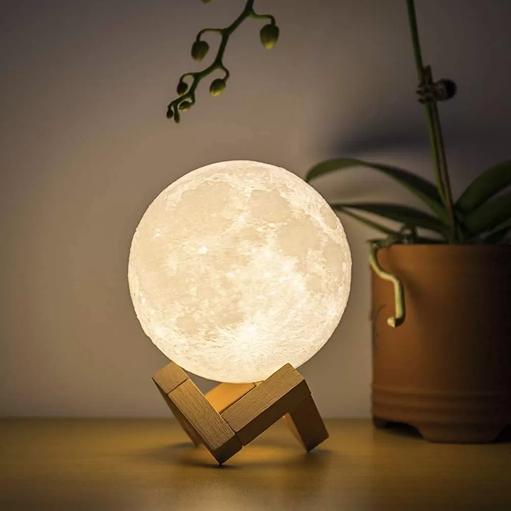 15CM LED Moon Lamp with Touch Sensor Night - image 3