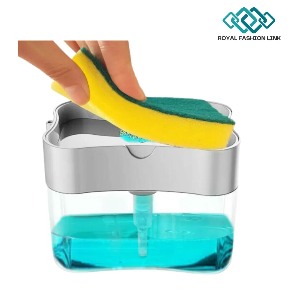2-in-1 Multi-function Dishwashing Liquid Box Soap Pump Dispe - image 2