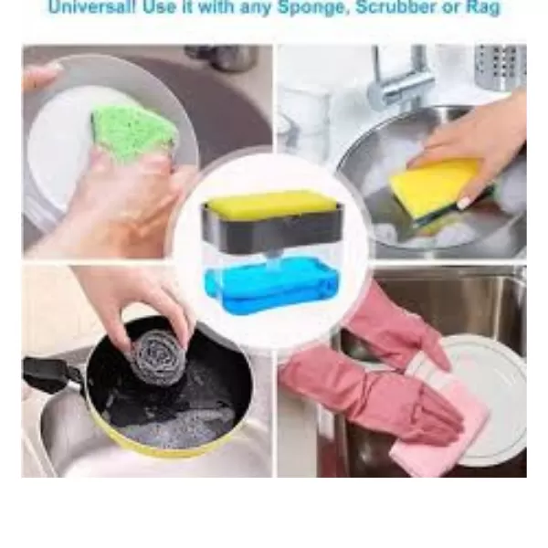 2-in-1 Multi-function Dishwashing Liquid Box Soap Pump Dispe - image 3