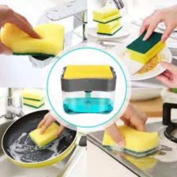 2-in-1 Multi-function Dishwashing Liquid Box Soap Pump Dispe - image 6