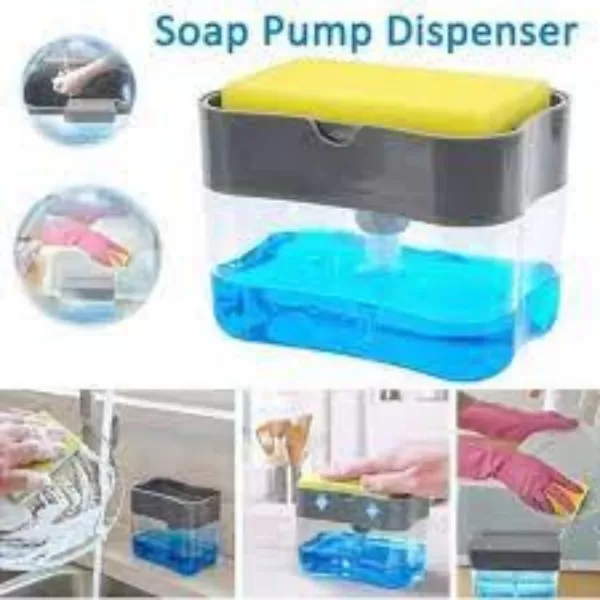 2-in-1 Multi-function Dishwashing Liquid Box Soap Pump Dispe - image 8