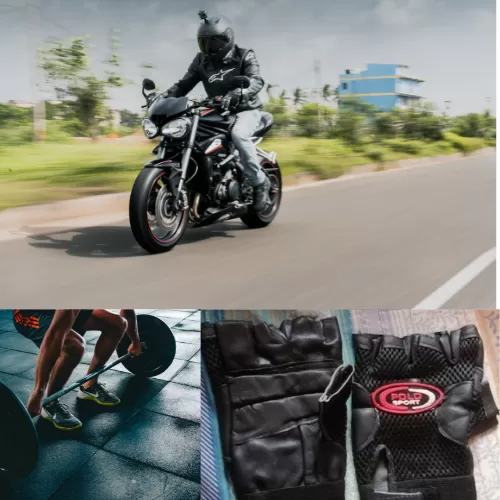 Gym and bike glove fox for gents and ladies gloves - image 3