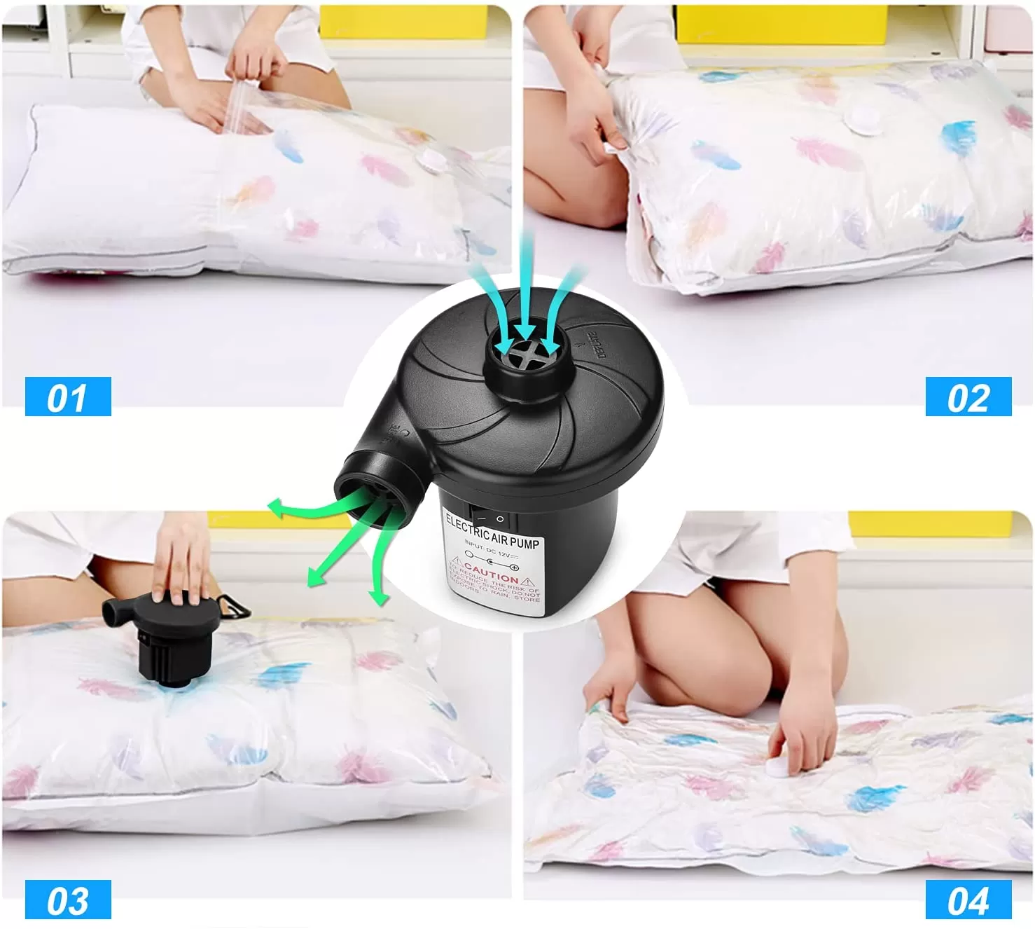 High Quality Electrical Air Pump Quickly Inflates and Deflat - image 3