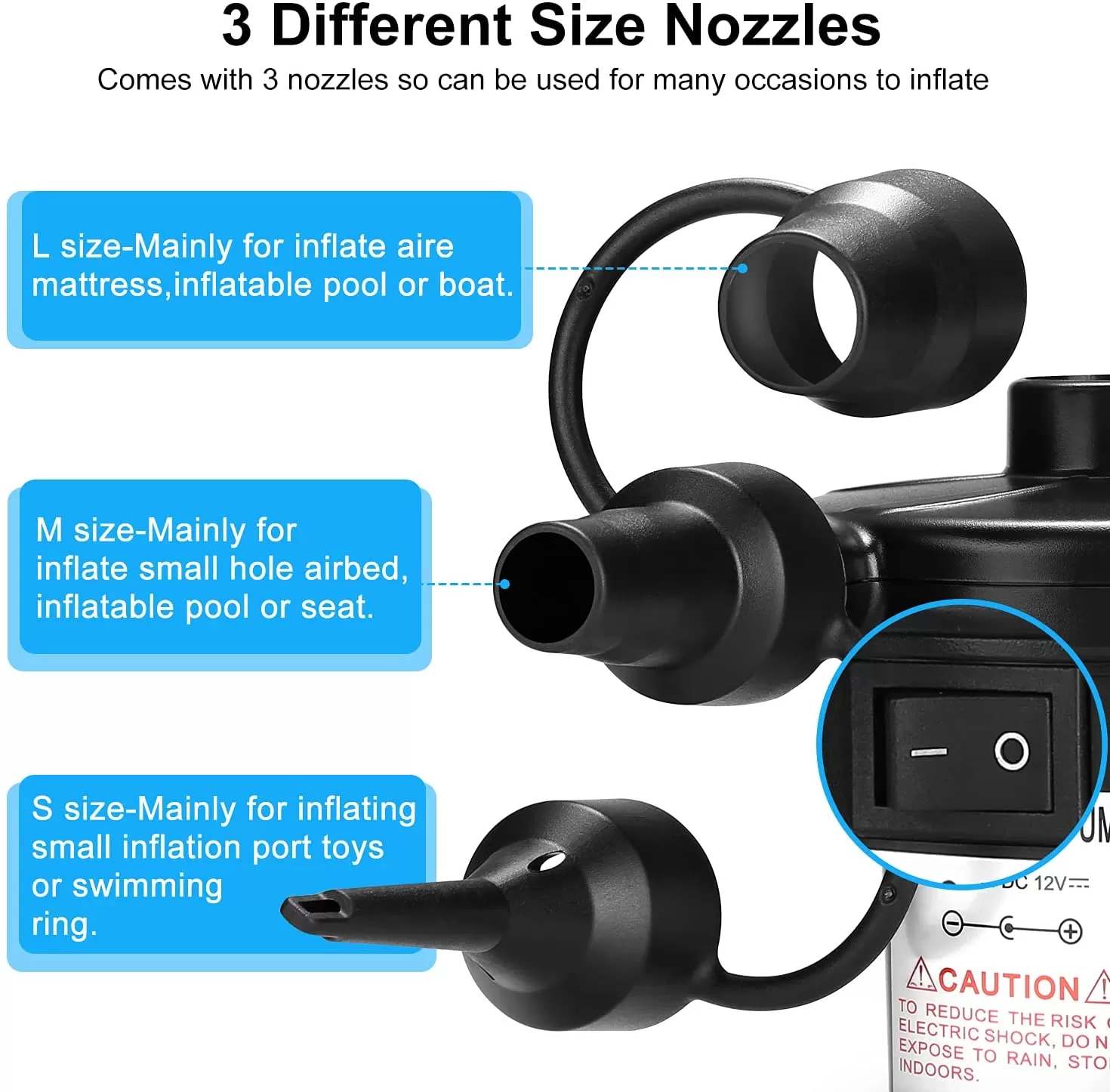High Quality Electrical Air Pump Quickly Inflates and Deflat - image 4