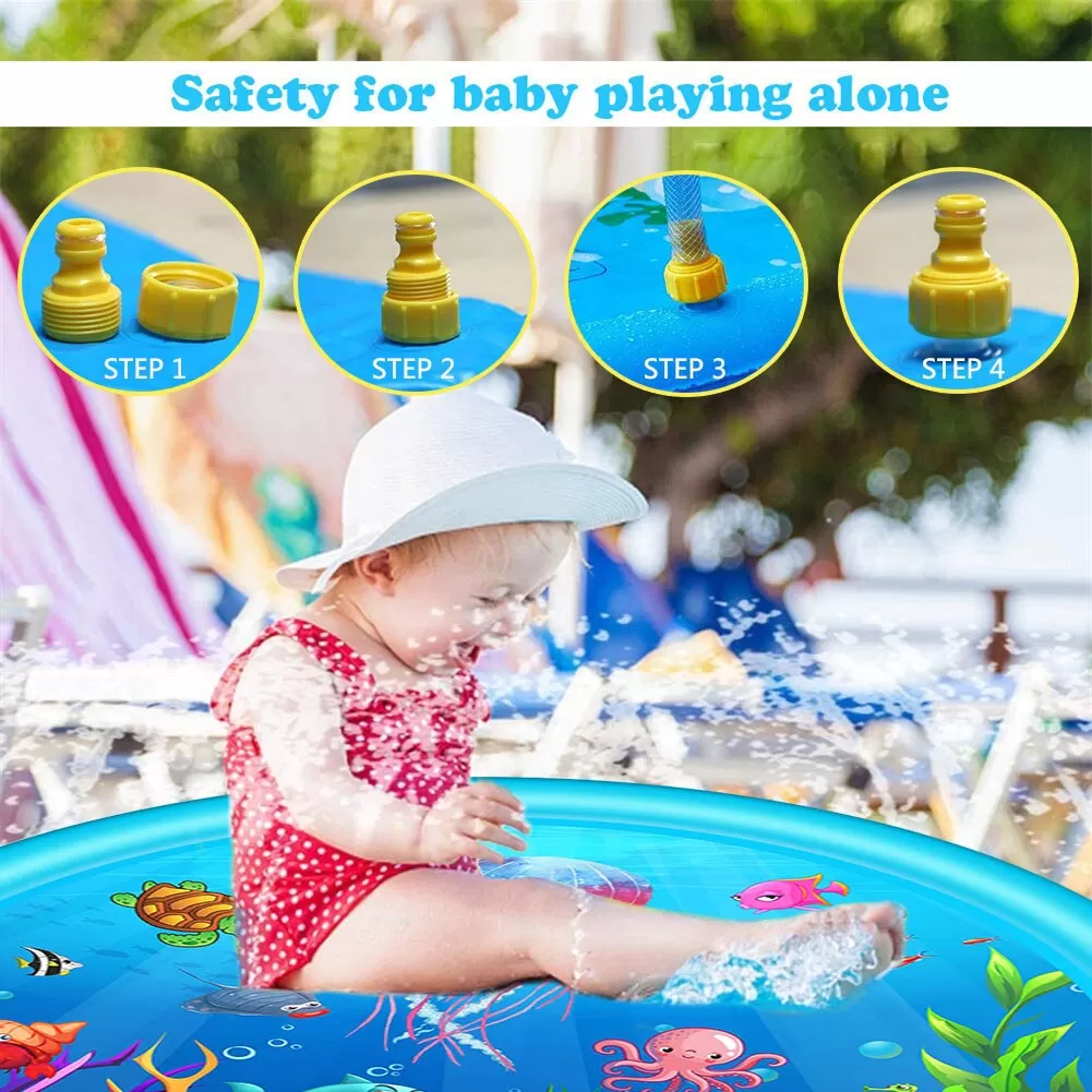 Inflatable Splash Pad for Babies, Toddlers and Kids, - image 6