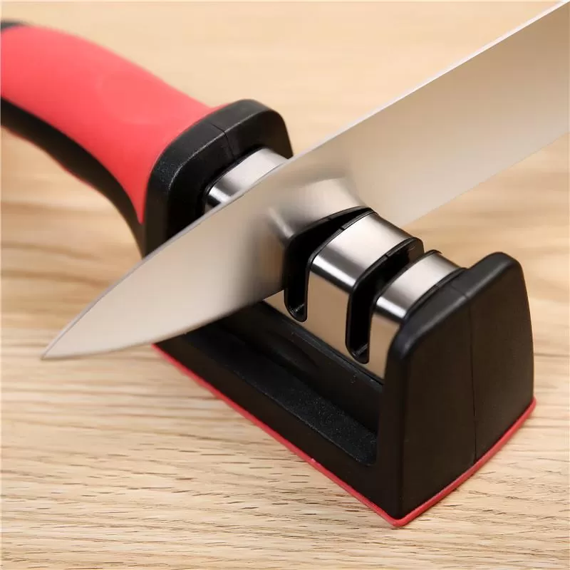 Kitchen Grip Handle 3 Stages Knife Sharpener - image 4