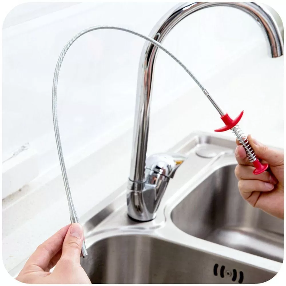 New Kitchen Dredge Tool Creative Sink Cleaning Hook Spring P - image 4