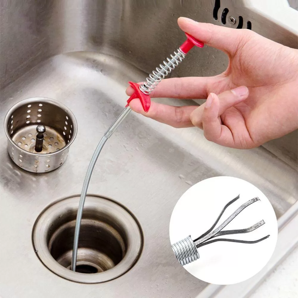 New Kitchen Dredge Tool Creative Sink Cleaning Hook Spring P - image 6
