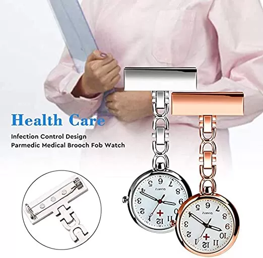 Nurse Lapel Pin Watch Hanging Medical Doctor Pocket Watch Qu - image 5