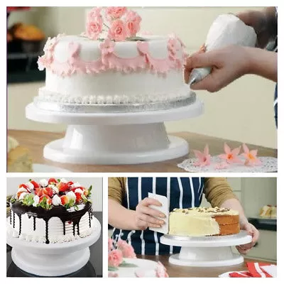 Round Cake Turntable 360 Degree Revolving Cake Stand - image 5