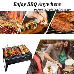 BBQ Grill Machine BBQ Stove Portable BLACK Small Barbecue St