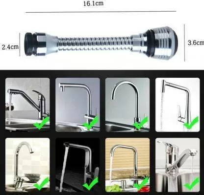 Turbo Flex Turbo Flex 360 Flexible Faucet Sprayer Water Exte - image 2