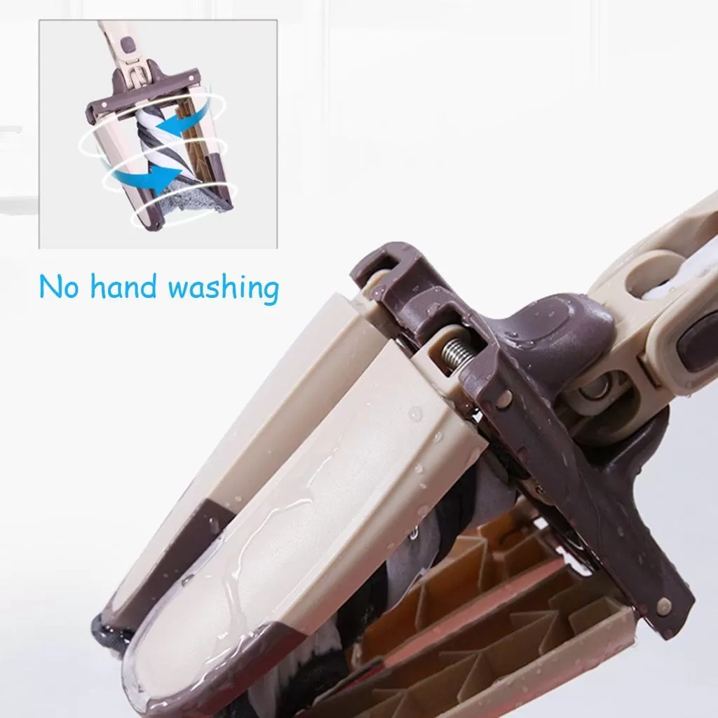 X - Shaped Micro Fiber 360 Rotating Lazy Mop the Folding Se - image 3