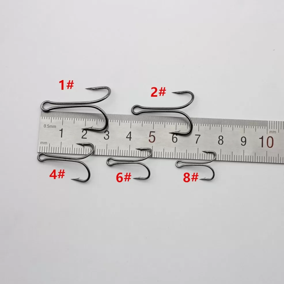 [25MM] 20pcs Durable Use Carbon Steel Fishing Hooks Crank Fl - image 4