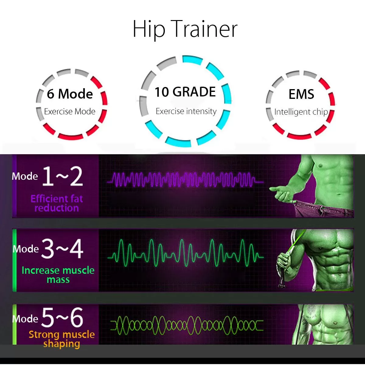 [Only U Type Pad] New Tecno Hip Trainer Buttocks Muscle Lift - image 4