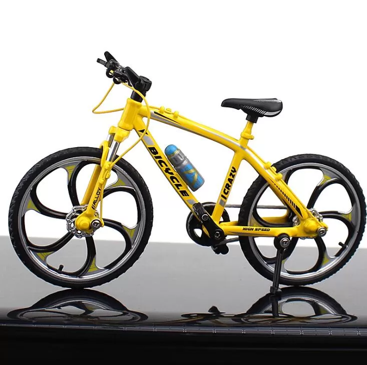 1:10 Mini Bicycle Model Bend Racing Alloy Model Bicycle Home - image 1