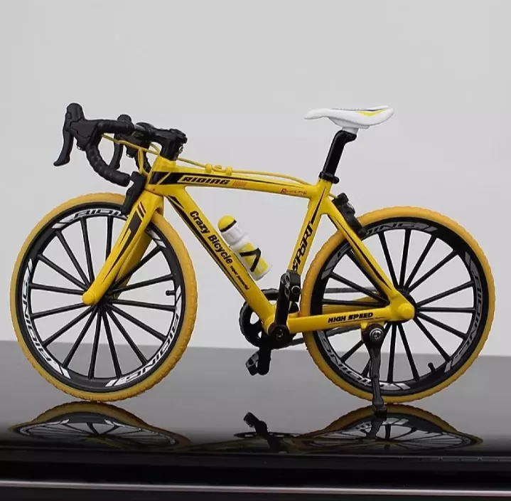 1:10 Mini Bicycle Model Bend Racing Alloy Model Bicycle Home - image 5