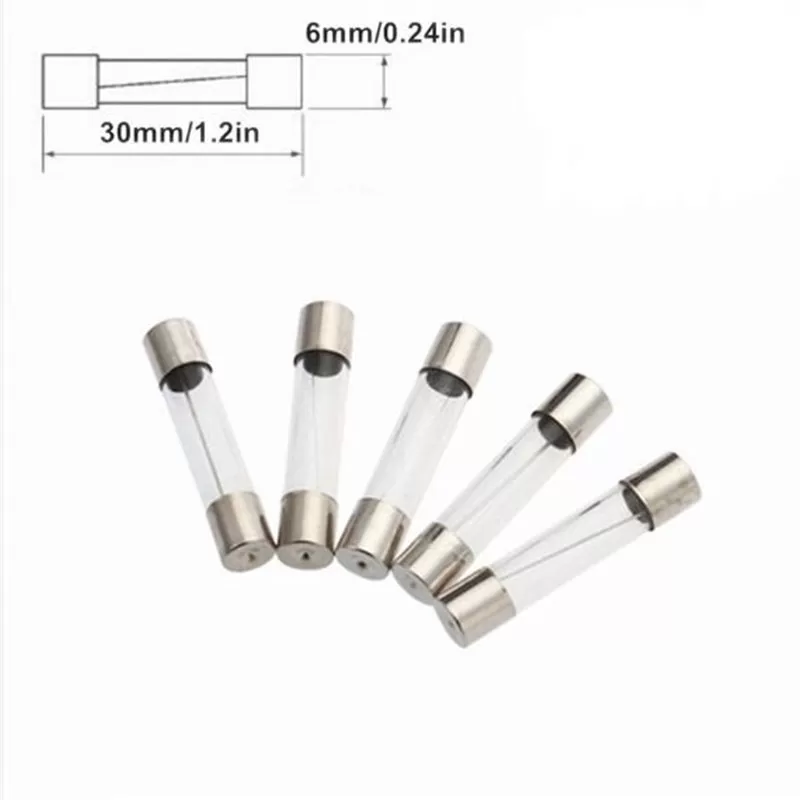 10Pcs Glass Fuse Quick Blow Acting Tube Fast-Blow Fuse 250V - image 4