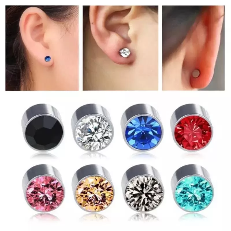 12 Pair Pack Colorful Shiny Wedding Stud Earrings Set for Wo - image 3