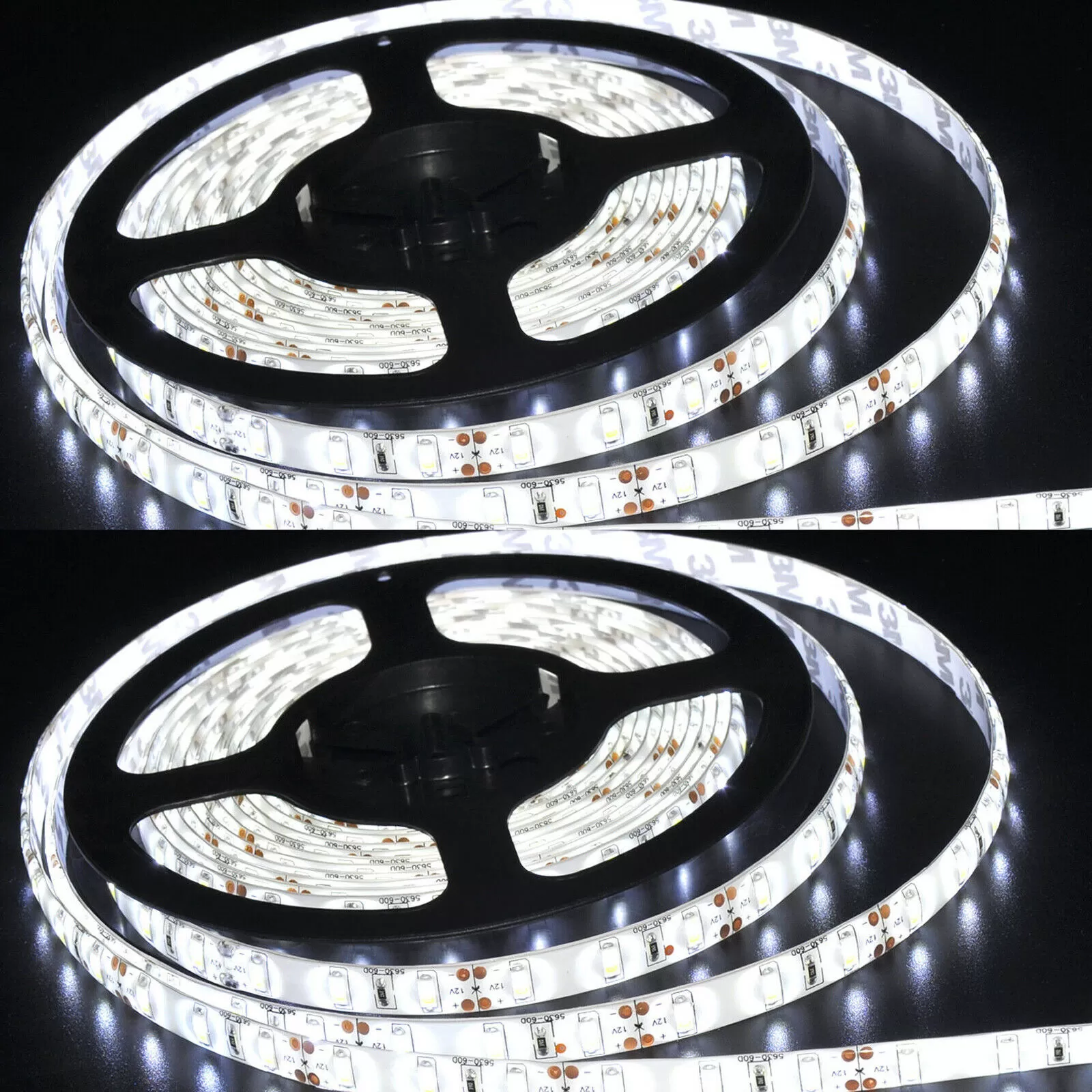 12V 5M 300 Leds 5050  Pure White Ultra Bright Flexible Strip - image 3