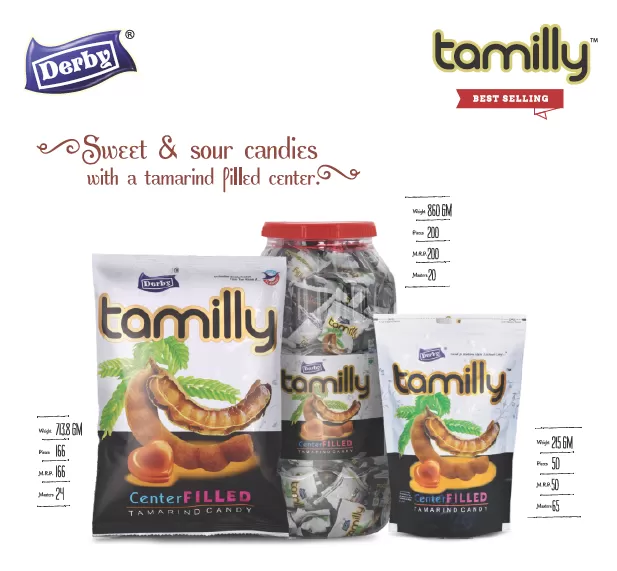 166Pcs Full Pack Derby Tamilly Tamarind Candy Imported High - image 4