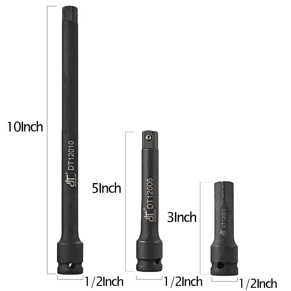 1Pcs  1/2" Drive Impact Extension Socket 3"Inch  Air Mechani - image 2
