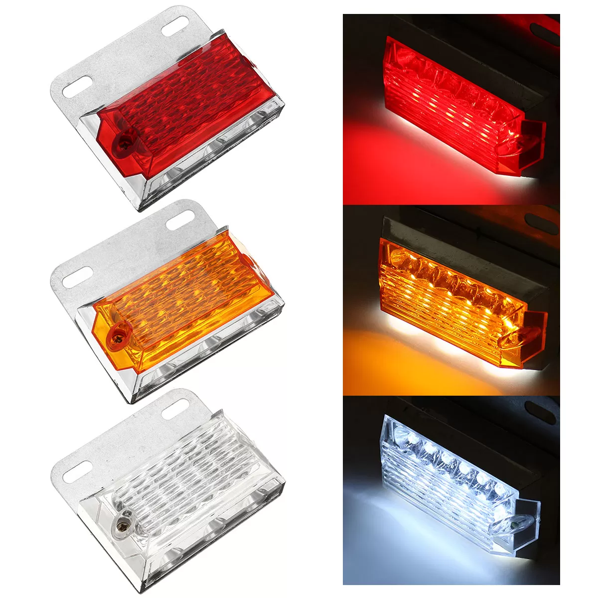 1Pcs 24V 15 LED Rear Side Marker Light Position Lamp Truck L - image 2