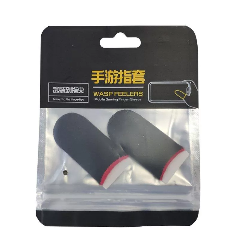 2 Pcs Anti-slip Gaming Finger Cot 18-pin Carbon Fiber Non-sl - image 2