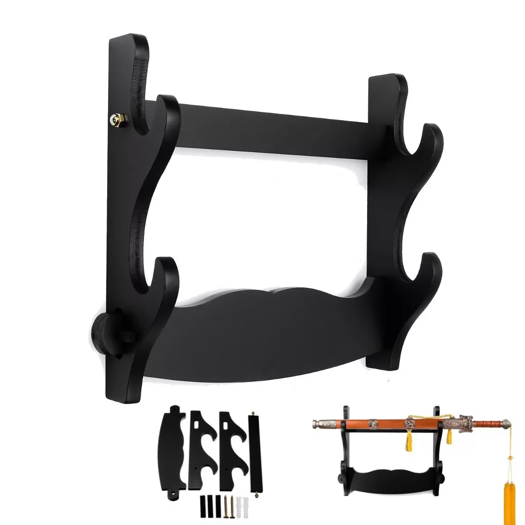 2 Tier Sword Holder Wall Mount Samurai Sword Rac Sword Katan - image 4