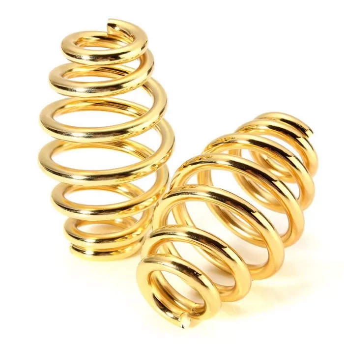 2Pcs Luxury Gold 3 Inch Steel Solo Seat Spring For Harley C - image 4