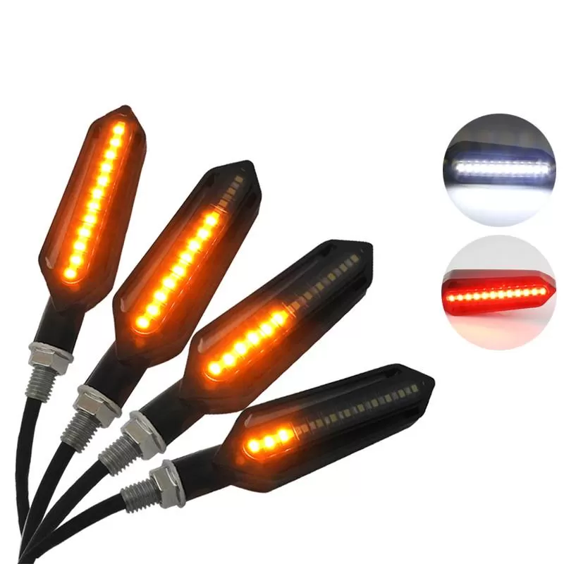 2X Multi-function Flowing Motorcycle Turn Signal Led Light I - image 3