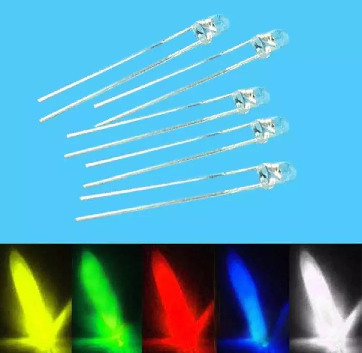 3mm 5mm Round Top 2Pin Super Bright Waterclear Light Lamp Bu - image 5