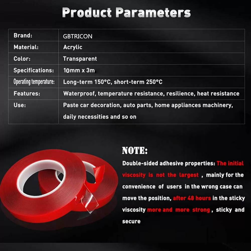 5mm High temperature 3M Heat Resistant Waterproof Double-sid - image 2