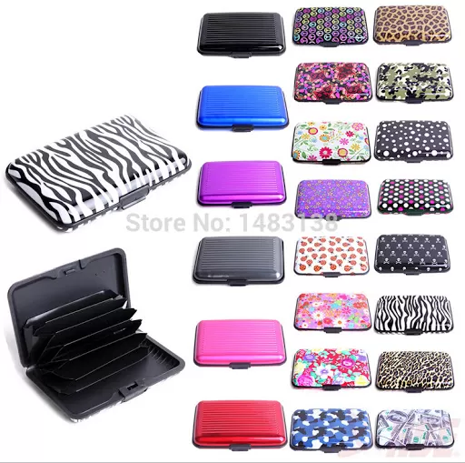 Aluminum Wallet Credit Card Holder Pass Holder RFID Block - image 2