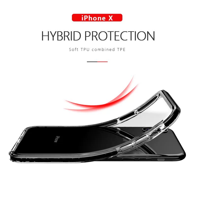 Bakeey Anti Knock Transparent Slim Soft TPU Composite TPE Pr - image 2