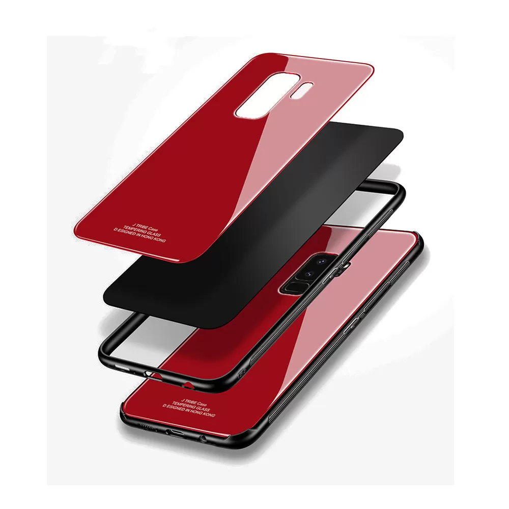 Bakeey Tempered Glass Back Cover TPU Frame Protective Case F - image 4